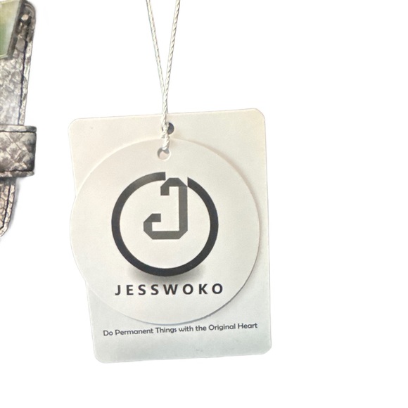 Black and Silver Snake Skin Print Vegan Leather Croc-Embossed Satchel - Picture 2 of 4